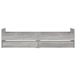 vidaXL Cadru de pat cu sertare, gri sonoma, 90x200 cm vidaXL Cadru de pat cu sertare, gri sonoma, 90x200 cm