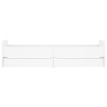 vidaXL Cadru de pat cu sertare, alb, 90x190 cm vidaXL Cadru de pat cu sertare, alb, 90x190 cm