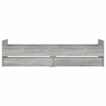 vidaXL Cadru de pat cu sertare, gri sonoma, 90x190 cm vidaXL Cadru de pat cu sertare, gri sonoma, 90x190 cm