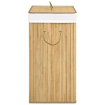 vidaXL Coș de rufe din bambus cu 2 secțiuni, 100 L vidaXL Coș de rufe din bambus cu 2 secțiuni, 100 L