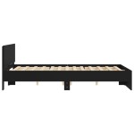 vidaXL Cadru de pat cu tăblie, negru, 140x190 cm vidaXL Cadru de pat cu tăblie, negru, 140x190 cm