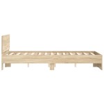 vidaXL Cadru de pat cu tăblie, stejar sonoma, 135x190 cm vidaXL Cadru de pat cu tăblie, stejar sonoma, 135x190 cm
