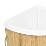 vidaXL Coș de rufe din bambus de colț, 60 L vidaXL Coș de rufe din bambus de colț, 60 L
