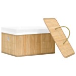 vidaXL Cutii de depozitare, 4 buc., bambus vidaXL Cutii de depozitare, 4 buc., bambus