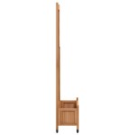 vidaXL Jardinieră cu spalier și roți, maro, lemn masiv de brad vidaXL Jardinieră cu spalier și roți, maro, lemn masiv de brad