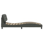 vidaXL Cadru de pat fără saltea, gri închis, 90x190 cm, textil vidaXL Cadru de pat fără saltea, gri închis, 90x190 cm, textil