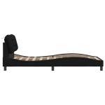 vidaXL Cadru de pat fără saltea țesătură neagră 90x190 cm vidaXL Cadru de pat fără saltea țesătură neagră 90x190 cm