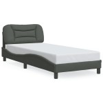 vidaXL Cadru de pat fără saltea, gri închis, 90x200 cm, textil vidaXL Cadru de pat fără saltea, gri închis, 90x200 cm, textil