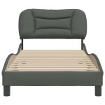 vidaXL Cadru de pat fără saltea, gri închis, 90x200 cm, textil vidaXL Cadru de pat fără saltea, gri închis, 90x200 cm, textil