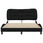 vidaXL Cadru de pat fără saltea, negru, 120x200 cm, textil