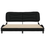 vidaXL Cadru de pat fără saltea, negru, 180x200 cm, textil vidaXL Cadru de pat fără saltea, negru, 180x200 cm, textil