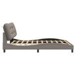 vidaXL Cadru de pat fără saltea, gri taupe, 180x200 cm, textil vidaXL Cadru de pat fără saltea, gri taupe, 180x200 cm, textil