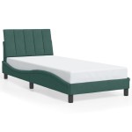 vidaXL Cadru de pat fără saltea, verde închis, 80x200 cm, catifea vidaXL Cadru de pat fără saltea, verde închis, 80x200 cm, catifea