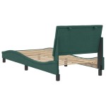 vidaXL Cadru de pat fără saltea, verde închis, 80x200 cm, catifea vidaXL Cadru de pat fără saltea, verde închis, 80x200 cm, catifea