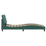 vidaXL Cadru de pat fără saltea, verde închis, 100x200 cm, catifea vidaXL Cadru de pat fără saltea, verde închis, 100x200 cm, catifea