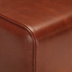 vidaXL Bancă Bok gimnastică maro 58cm piele naturală/lemn masiv mango