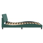 vidaXL Cadru de pat fără saltea, verde închis, 160x200 cm, catifea vidaXL Cadru de pat fără saltea, verde închis, 160x200 cm, catifea