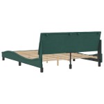 vidaXL Cadru de pat fără saltea, verde închis, 160x200 cm, catifea vidaXL Cadru de pat fără saltea, verde închis, 160x200 cm, catifea