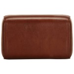 vidaXL Bancă Bok gimnastică maro 38 cm piele naturală/lemn masiv mango