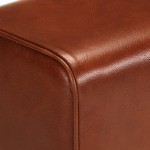 vidaXL Bancă Bok gimnastică maro 38 cm piele naturală/lemn masiv mango