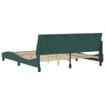 vidaXL Cadru de pat fără saltea, verde închis, 180x200 cm, catifea vidaXL Cadru de pat fără saltea, verde închis, 180x200 cm, catifea