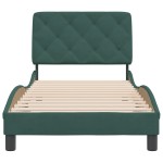 vidaXL Cadru de pat fără saltea, verde închis, 80x200 cm, catifea vidaXL Cadru de pat fără saltea, verde închis, 80x200 cm, catifea