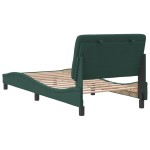 vidaXL Cadru de pat fără saltea, verde închis, 80x200 cm, catifea vidaXL Cadru de pat fără saltea, verde închis, 80x200 cm, catifea