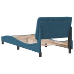 vidaXL Cadru de pat cu tăblie, albastru, 80x200 cm, catifea vidaXL Cadru de pat cu tăblie, albastru, 80x200 cm, catifea