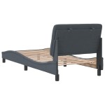 vidaXL Cadru de pat fără saltea, gri închis, 90x190 cm, catifea vidaXL Cadru de pat fără saltea, gri închis, 90x190 cm, catifea