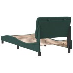 vidaXL Cadru de pat fără saltea, verde închis, 90x190 cm, catifea vidaXL Cadru de pat fără saltea, verde închis, 90x190 cm, catifea