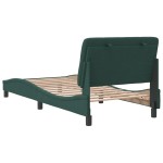vidaXL Cadru de pat fără saltea, verde închis, 90x200 cm, catifea vidaXL Cadru de pat fără saltea, verde închis, 90x200 cm, catifea