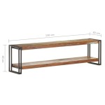 vidaXL Comodă TV, 150 x 30 x 40 cm, lemn masiv reciclat