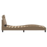 vidaXL Cadru de pat cu tăblie, cappuccino, 80x200 cm, piele ecologică vidaXL Cadru de pat cu tăblie, cappuccino, 80x200 cm, piele ecologică