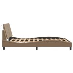 vidaXL Cadru de pat cu tăblie, cappuccino, 120x200 cm, piele ecologică vidaXL Cadru de pat cu tăblie, cappuccino, 120x200 cm, piele ecologică