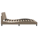 vidaXL Cadru de pat cu tăblie, cappuccino, 180x200 cm, piele ecologică vidaXL Cadru de pat cu tăblie, cappuccino, 180x200 cm, piele ecologică