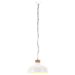 vidaXL Lampă suspendată industrială, alb, 32 cm, E27 vidaXL Lampă suspendată industrială, alb, 32 cm, E27