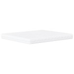 vidaXL Pat cu saltea, negru, 160x200 cm, textil