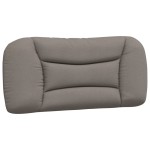vidaXL Pat cu saltea, gri taupe, 80x200 cm, textil
