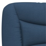 vidaXL Pat cu saltea, albastru, 90x190 cm, textil