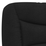 vidaXL Pat cu saltea, negru, 90x200 cm, textil