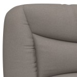vidaXL Pat cu saltea, gri taupe, 90x200 cm, textil vidaXL Pat cu saltea, gri taupe, 90x200 cm, textil