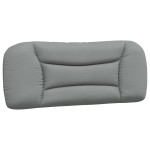 vidaXL Pat cu saltea, gri deschis, 100x200 cm, textil