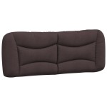 vidaXL Pat cu saltea, maro închis, 120x200 cm, textil vidaXL Pat cu saltea, maro închis, 120x200 cm, textil