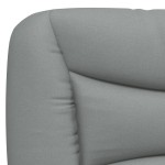 vidaXL Pat cu saltea, gri deschis, 140x200 cm, material textil vidaXL Pat cu saltea, gri deschis, 140x200 cm, material textil