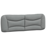 vidaXL Pat cu saltea, gri deschis, 160x200 cm, textil vidaXL Pat cu saltea, gri deschis, 160x200 cm, textil