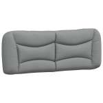 vidaXL Pat cu saltea, gri deschis, 180x200 cm, material textil vidaXL Pat cu saltea, gri deschis, 180x200 cm, material textil