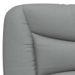 vidaXL Pat cu saltea, gri deschis, 180x200 cm, material textil vidaXL Pat cu saltea, gri deschis, 180x200 cm, material textil