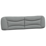vidaXL Pat cu saltea, gri deschis, 200x200 cm, textil vidaXL Pat cu saltea, gri deschis, 200x200 cm, textil