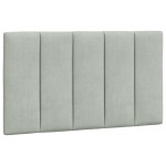 vidaXL Pat cu saltea, gri deschis, 80x200 cm, catifea vidaXL Pat cu saltea, gri deschis, 80x200 cm, catifea