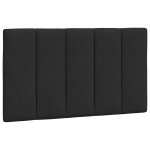 vidaXL Pat cu saltea, negru, 80x200 cm, catifea